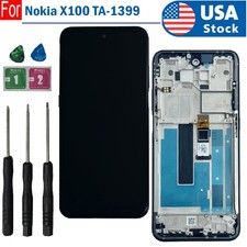 Replace For Nokia X100 TA-1399 MetroPCS LCD Display Touch Screen Digitizer Frame