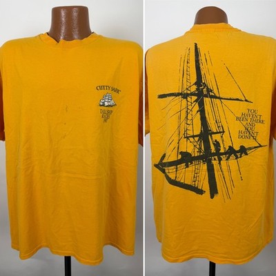 Vintage 90s Cutty Sark Shirt XL Scotch Whiskey Tall Ship Races 1997 Nautical