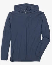 johnnie-O Maxwel Performance T-Shirt Hoodie Navy Size XL
