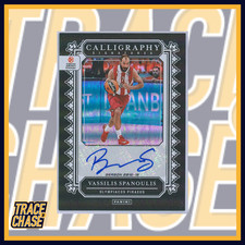 2024-25 Panini EuroLeague Basketball Vassilis Spanoulis Calligraphy Signatures