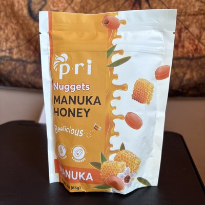 P.R.I Manuka Honey Nuggets, Sweet and All Natural Hard 3.5 Ounce (Pack of 1)