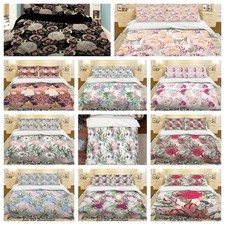 3D Floral Pattern Colorful Quilt Cover Duvet Cover Comforter set