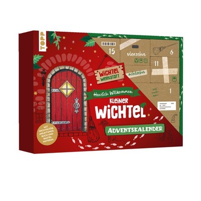 Herzlich Willkommen, kleiner Wichtel - Adventskalender. Mit Wichteltür, Bastelma