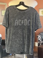 AC-DC Rock Short Sleeve Shirt T-shirt LABLED 12-14 see measurements