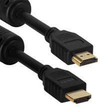 1.5FT HDMI Cable Black 28 AWG Male to Male Cord with Ferrite Cores TV PC 4K HD