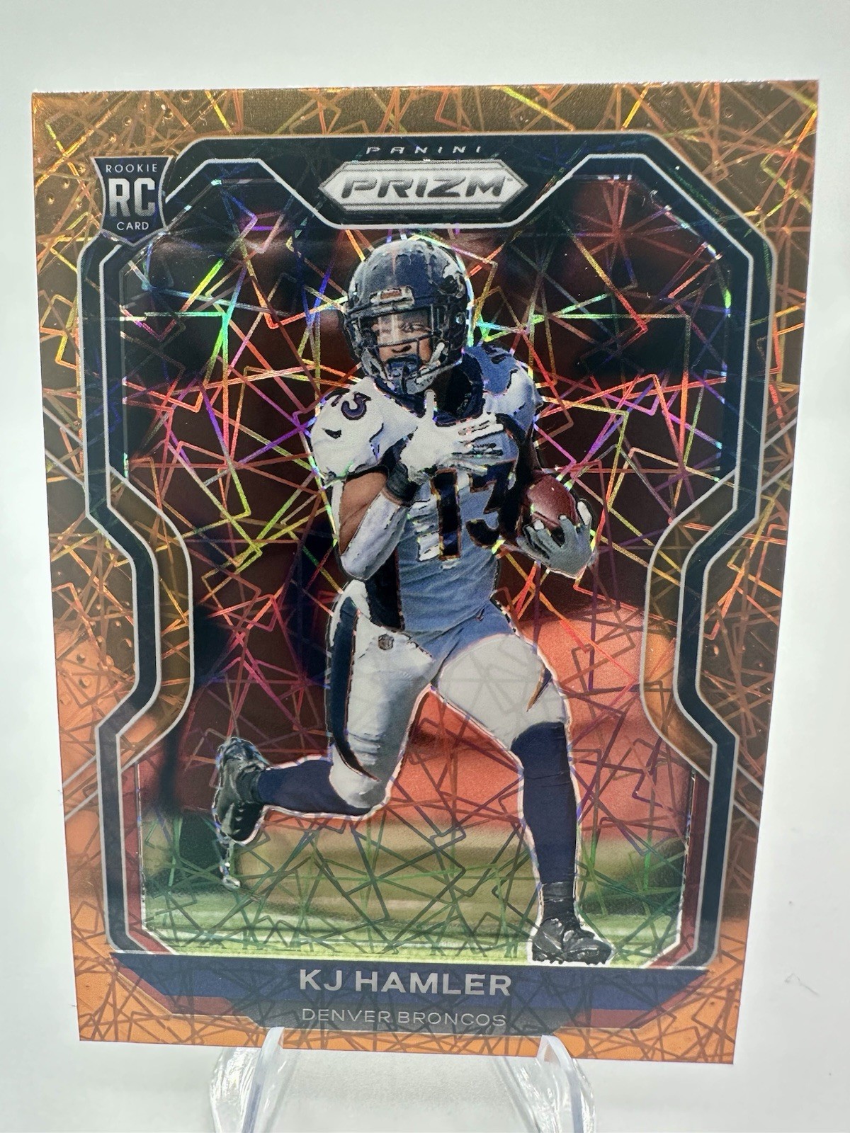 2020 Panini Prizm - Rookie KJ Hamler #315 Lazer Prizm (RC) Denver Broncos NFL