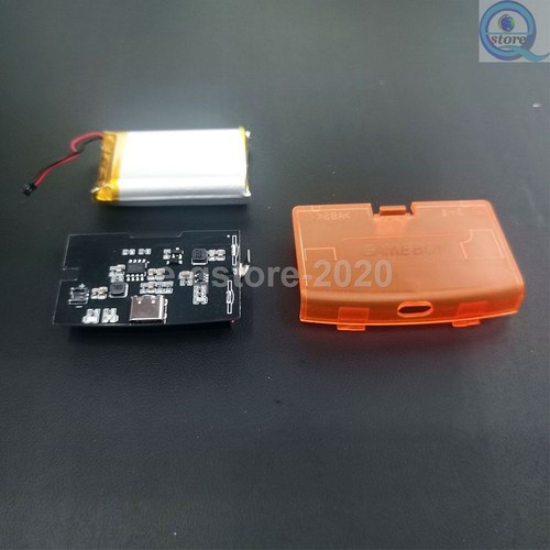 Rechargeable Battery Mod Diy Kit USB-C 1800mAh for Gameboy Advance Game Boy GBA - Picture 7 of 16