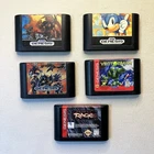 Lot Of 5 VTG SEGA GENESIS Games Cartridges Only - All Tested Working X-Men Sonic