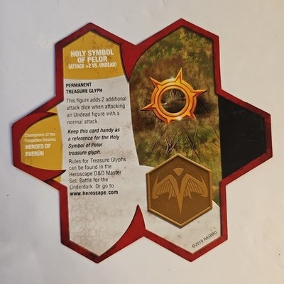 Heroscape Holy Symbol Of Pelor Card Only Champions Of The Forgotten Realms 