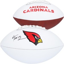 Trey McBride Arizona Cardinals Autographed Franklin White Panel Football
