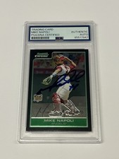2006 Bowman Chrome Mike Napoli Chrome Auto Signed RC #BDP3 Angels PSA DNA