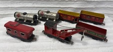 7 Vintage Marx O Gauge Train Cars