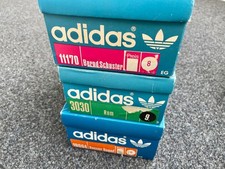3 Adidas Vintage Schuhkartons 70/80er Sneakers Turnschuhe Rom LEER