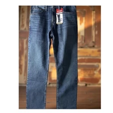 Wrangler Five Star Prem. Slim Straight Jean SZ 32x32 Stretch,Logo Stitch Pocket