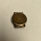 Vintage Gold Plated Money Clip With Kellogg & Co. 1854 Liberty Head Faux Coin