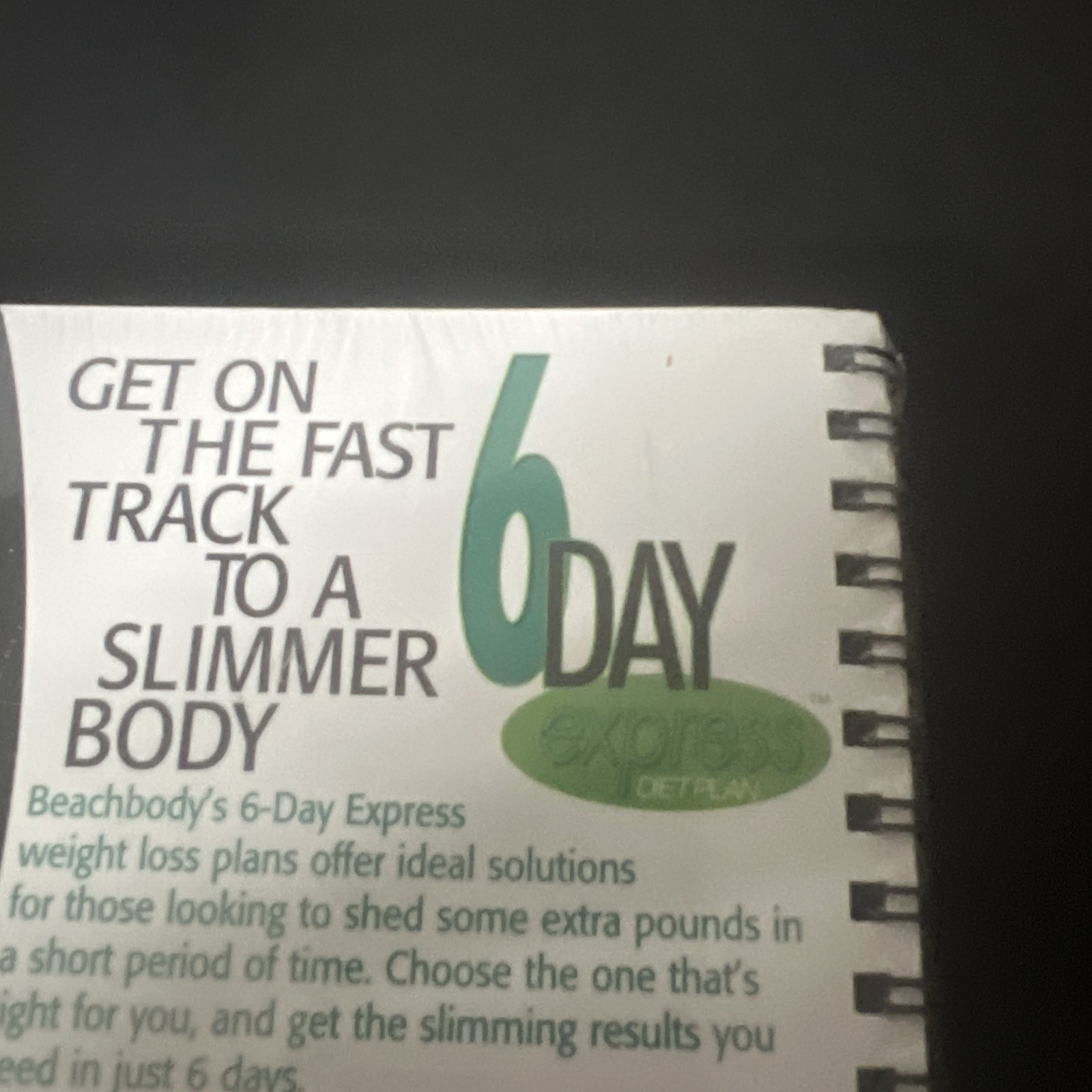 Debbie Siebers' Slim in 6 Workout, New Sealed With Book!!! Torn Seal/read