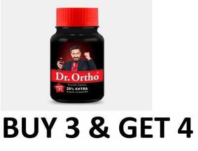 Dr.Ortho 100% Ayurvedic (60 Caps) For Pain Relief (BUY 3 & GET 4)