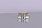 Vintage Wheeler Sterling Silver 6mm Concaved Polished Cuff Band Ring 925 Sz: 8