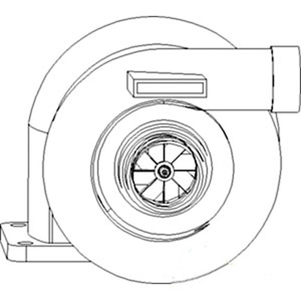 Cargador turbo A157336 compatible con Case IH 1370 1470 1570 2294 2470 2670 4490 4690 A4195 Foto 4 de 4
