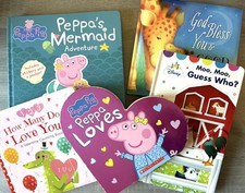 Children's Baby Book Lot of 5-God Bless You & Goodnight, Peppa Pig, Mickey Mouse