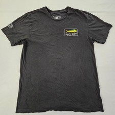 Salty Crew Find Refuge in the Sea Black Short Sleeve Cotton T-Shirt Men's L