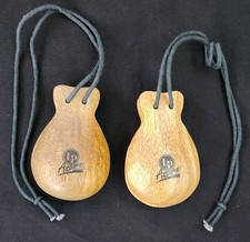 LP Aspire Hand Held Wood Castanets Set Pair Percussion Instruments