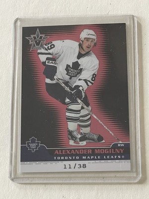 2001-02 Pacific Vanguard - Alexander Mogilny Red Ser# 11/38 Maple Leafs NHL 