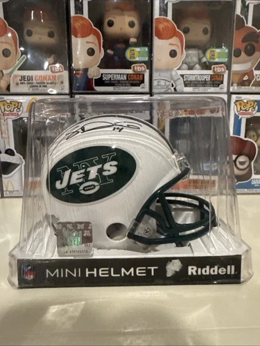 Sam Darnold Autographed New York Jets Rookie Speed Mini Helmet Beckett BAS COA