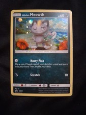Pokemon TCG Alolan Meowth SM51 Sun & Moon Promo Holo  on eBay