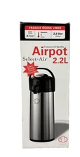 Service Ideas Select-Air Airpot 2.2L Glass Liner Stainless Lever SAL225 Pump