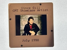 VINCE GILL original 35mm color slide CMT Showcase Artist July 1998