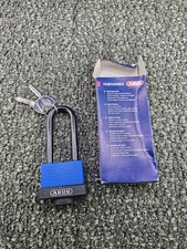 ABUS 70IB/45HB63 45mm Brass Padlock Stainless Steel Long Shackle with 2 Keys