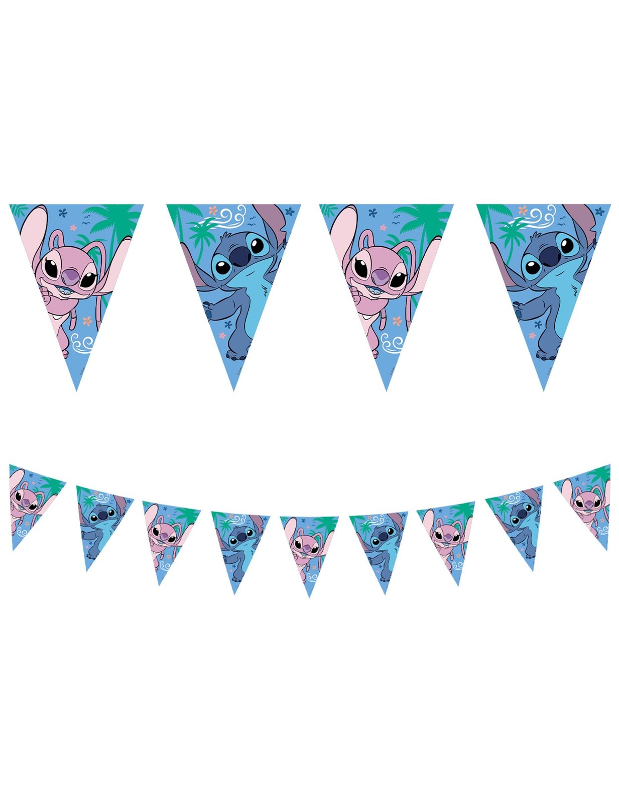 Stitch Paper Flag Banner 25 x 18 cm, Blue - Image 5