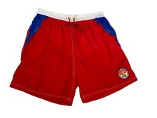 Tommy Hilfiger VTG 90s TH 045 Sailing Gear Swim Trunks 5.5" Inseam Red XL