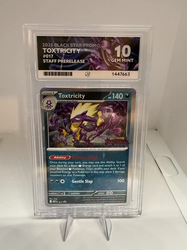 Ace 10 MEP017 Toxtricity Prerelease Staff - Mega Evolution Promo Perfect Subs