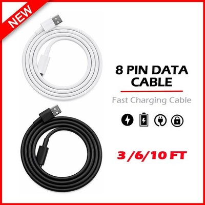 For iPhone 14 13 12 11 Pro Max 7 8 X XS XR Plus USB Cable Fast Charger 2.4A Cord
