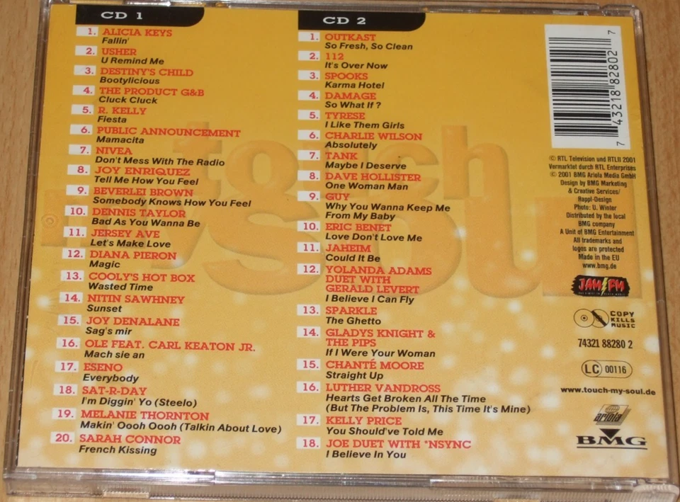 Touch My Soul 03/2001 - Doppel CD - The Finest Of Black Music - 90'R&B - Bild 2 von 3