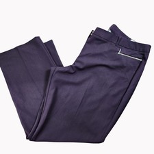 Worthington Womens 24W Modern Fit Blackberry Straight Leg Dress Pants New
