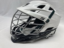Cascade Lacrosse Helmet Model S Adult OSFM Adjustable SPR White Black Full Mask