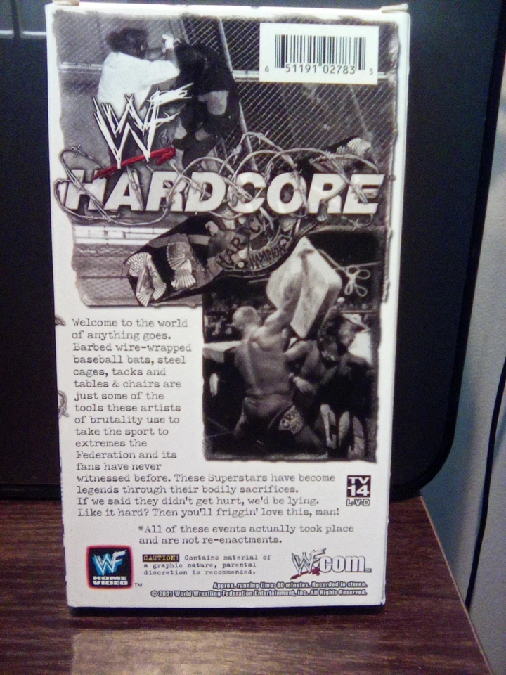 WWF Hardcore VHS - Image 2 of 2