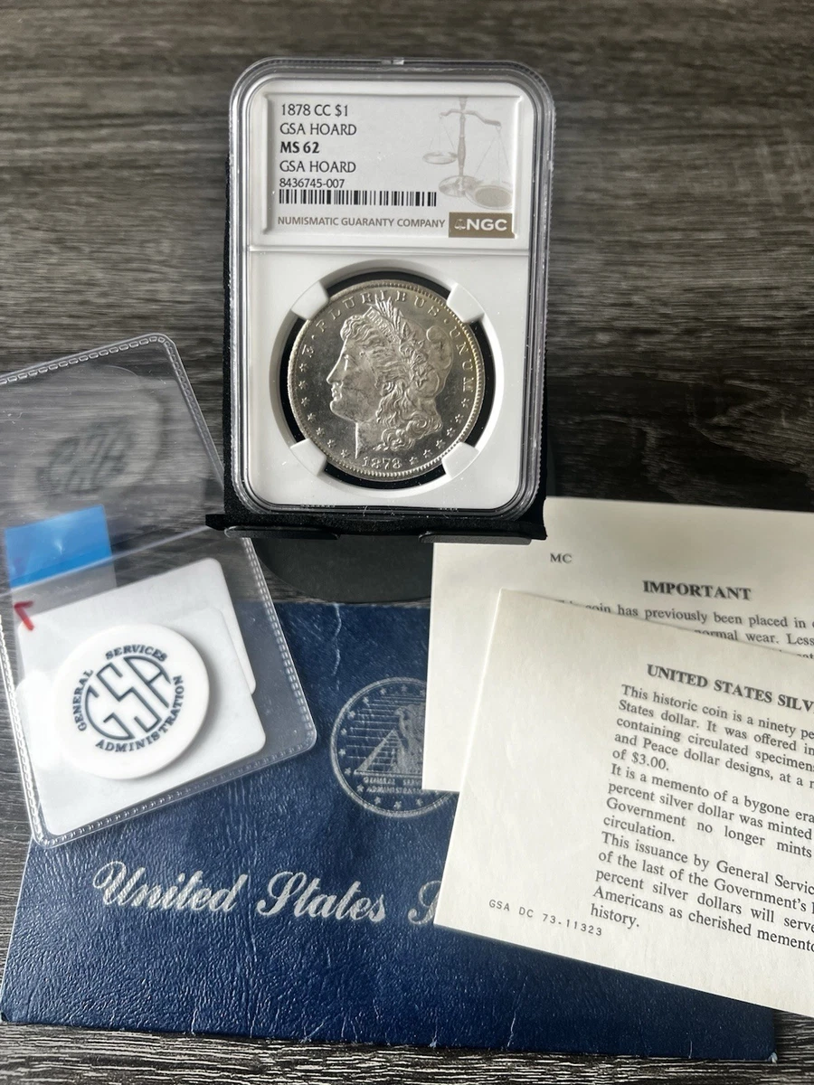 珈琲貴族先生　ジークレー　Minus ion シリアルナンバー1/20 Carson City Grade MS 62 Morgan US Dollars (1878-1921) for sale | eBay