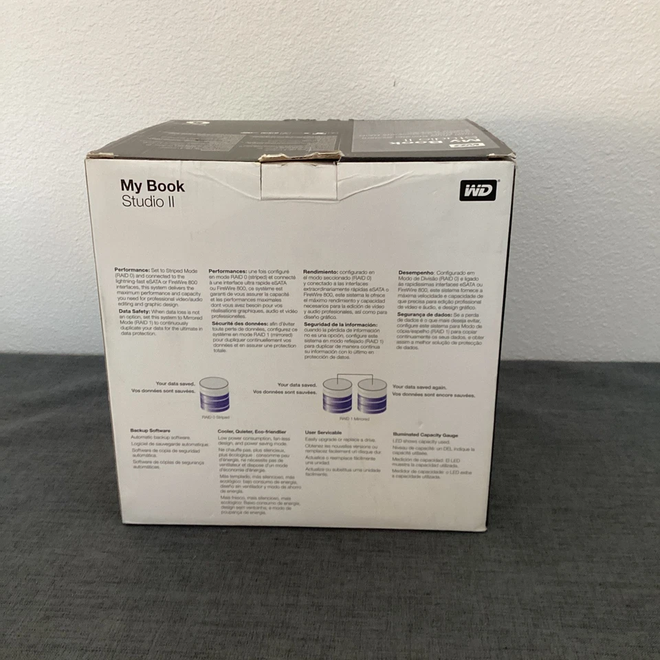 Western Digital My Book Studio Edition II 2TB External Hard Drive New In Box - Image 3 of 4