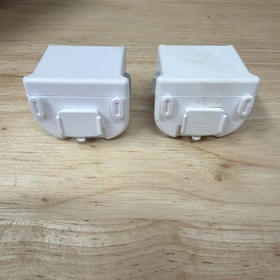 Lot of 2 Nintendo Wii Motion Plus MotionPlus Adapter RVL-026 OEM Official White