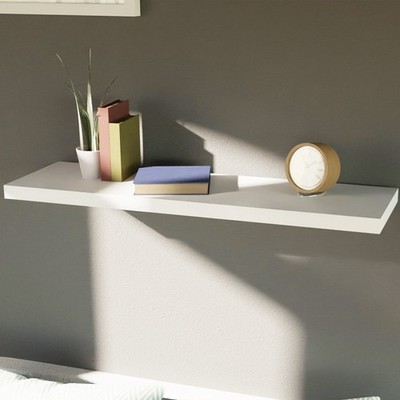 Hochwertiges Wandboard Wandregal Schweberegal 100cm MDF PVC B100xH3,8xT23,5 cm