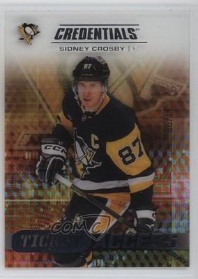 2025-26 Upper Deck Credentials Acetate Ticket Access 31/99 Sidney Crosby 08ee