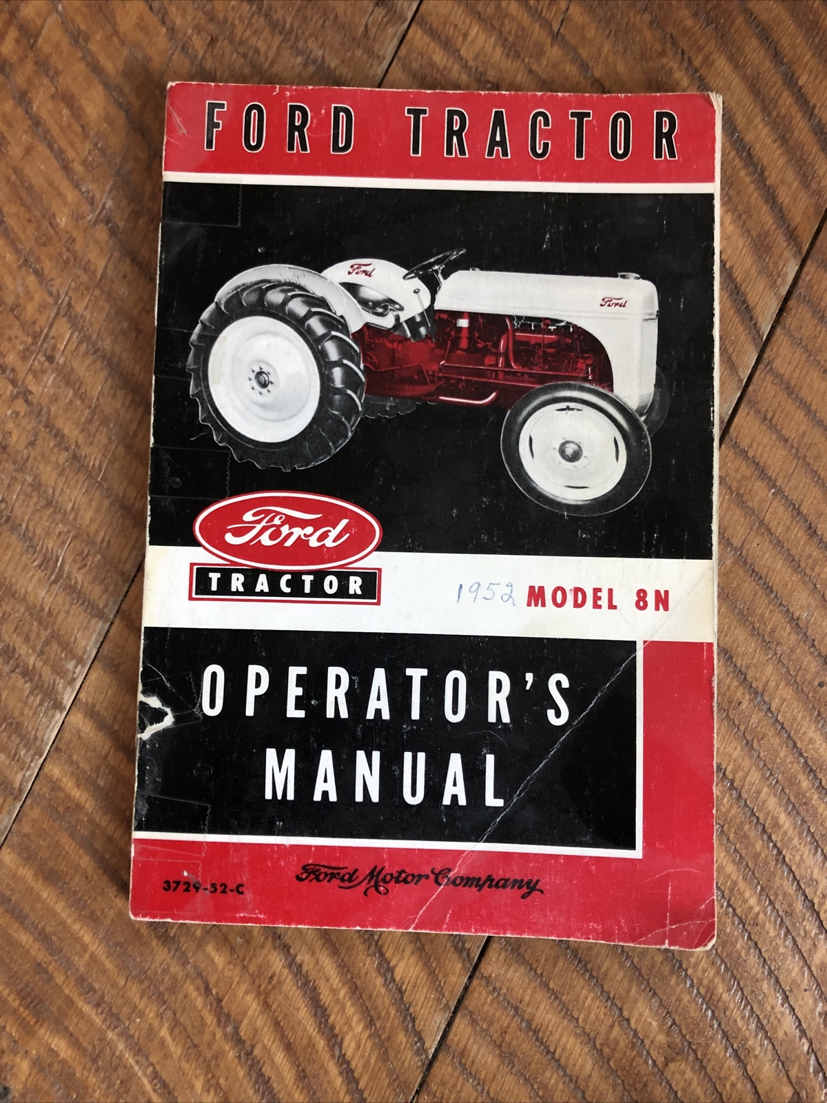 Ford Tractor Model 8n Operator Manual 1952 Operators Guide Book Farm Original Ebay