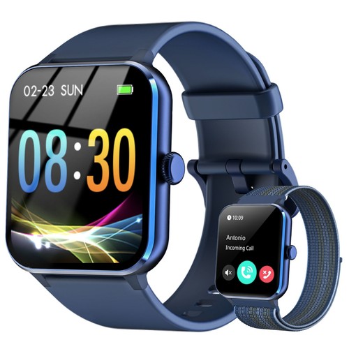 Smartwatch Herren Damen Fitnessuhr Armbanduhr mit Pulsmesser Schrittzähler Uhr