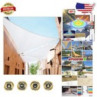 New Listing6' x 10' x 11.7' White Right Triangle Sun Shade Sail - Durable & Vintage-Style