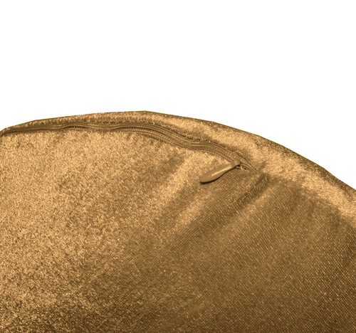 mo84n Light Brown Gold Shimmer Velvet Style Round Shape Cushion Cover CustomSize - Picture 2 of 6
