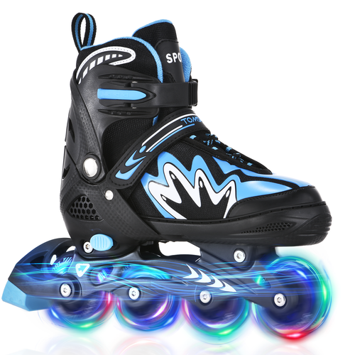 TOMSHOO Kleinkind Roller Blades verstellbar modisch Kinder Rollschuhe F3A1